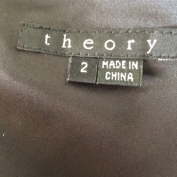 Final sale Theory size 2 wool blend charcoal gray dress. - Picture 6 of 12